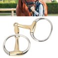 thumbnail image 4 of Cheval Anneau en Vrac Snaffle, Cuivre Charnière Cheval Anneau Snaffle Bit Acier Inoxydable Fort pour la Ferme, 4 of 8
