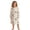Beige, variant on JIAYUE Girl Kids Nightgown Soft Loose Lightweight Breathable Halloween Funny Print Long Sleeve Ruffle Cuff Round Neck Button Front Loose Fit Cute Pajamas For Holiday Party Family Indoor Loungewear