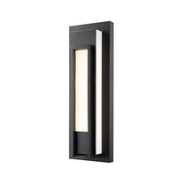 18W 1 Led Outdoor Wall Sconce In Modern Style-20.25 Inches Tall And 7 Inches Wide Z-Lite 520M-Bk-Led