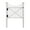 Manchester Gate, variant on 42in H x 92in W (2 Panels) No Dig Zippity Manchester Fence Kit, White Vinyl Picket Fence Panels, Perfect Durable Temporary Outdoor Fence for Backyard, Patio, or Garden, ZP19018