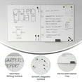 thumbnail image 3 of Emma + Oliver 72" x 40" Dry Erase Board for Wall with Aluminum Whiteboard Frame and Removable Marker Tray, 3 Markers, 1 Eraser, 6 Magnets Included, 3 of 11
