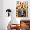 thumbnail image 4 of Pharaoh Hound Dog Read Newspapers Sitting Poster Prints on Canvas - Wall Decor Hanging Wall Art Personalized Dog Poster Retro Home House Decorations Living Room, 4 of 5
