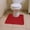 Red#5, variant on U-Shape Toilet Mat | 16x20 Inch Soft Foam Bathroom Rug | Water Absorbent Non-Slip Floor Mat | Machine Washable Dark Color Bath Mat for Toilet Bowl