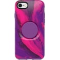 thumbnail image 3 of OtterBox + Pop Symmetry Series Case for iPhone SE 3rd & 2nd gen & iPhone 8/7 Only - Not Plus - Non-Retail Packaging - Berry Flow, 3 of 6