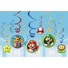 Super Mario Value Pack Foil Swirl Decorations