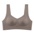 thumbnail image 5 of Bigersell Full-Coverage Wireless Bra Discouts Comfortable Without Underwire Bra Seamless Bra Style F-1004 Coffee M, 5 of 6