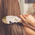 thumbnail image 4 of Romantic Butterfly Print Hair Brush - Soft Bristles for Smooth Detangling, Ergonomic Handle for All Hair Types, 4 of 5