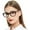 Z-Black frame/Black paillette, variant on OCCI CHIARI Fashion Reading Glasses for Women Square Readers (Black-Clear)