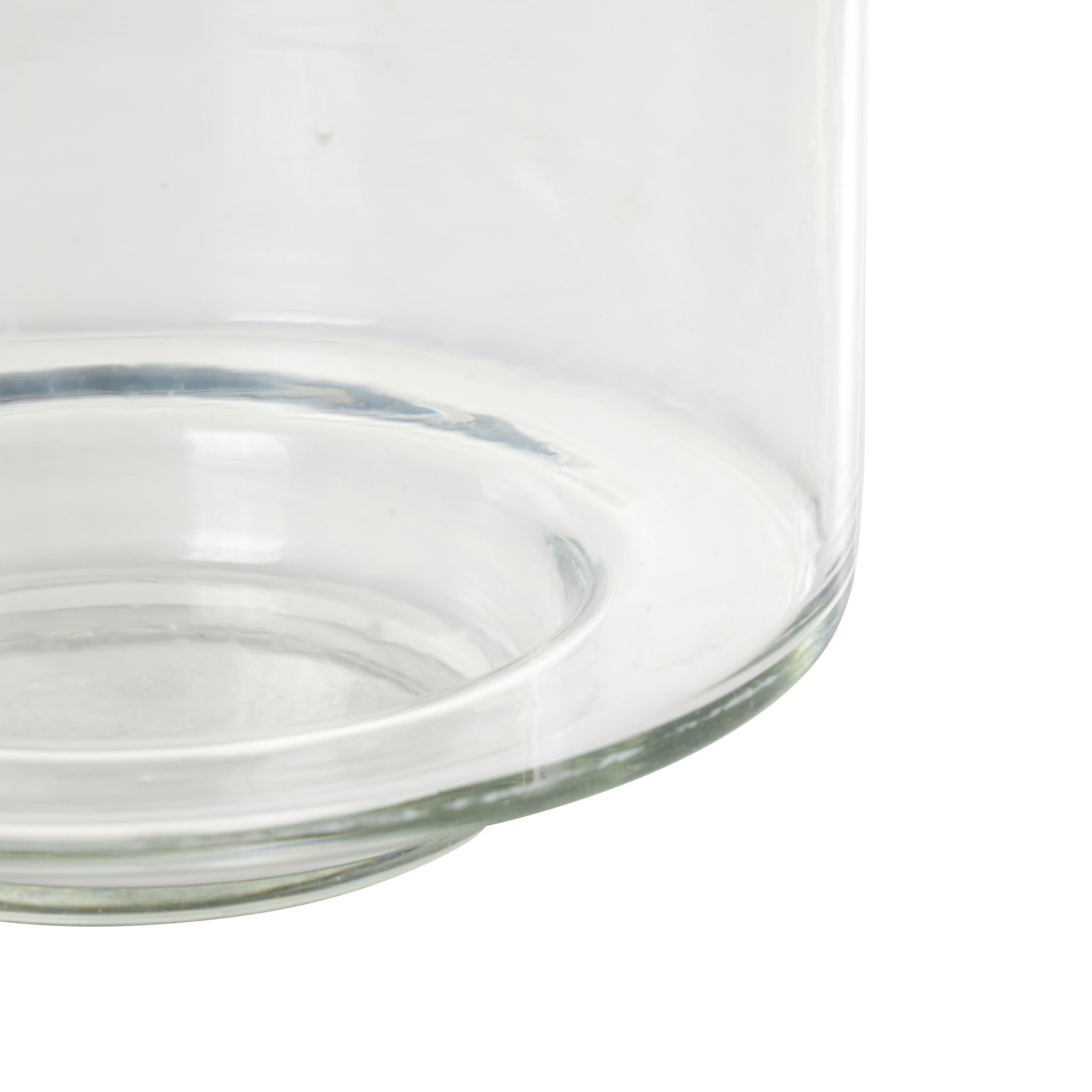 DecMode 12" Wide Glass Vase