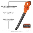 thumbnail image 2 of Black & Decker Cordless 20V Max Electric Lithium Ion Blower - LSW221, 2 of 5