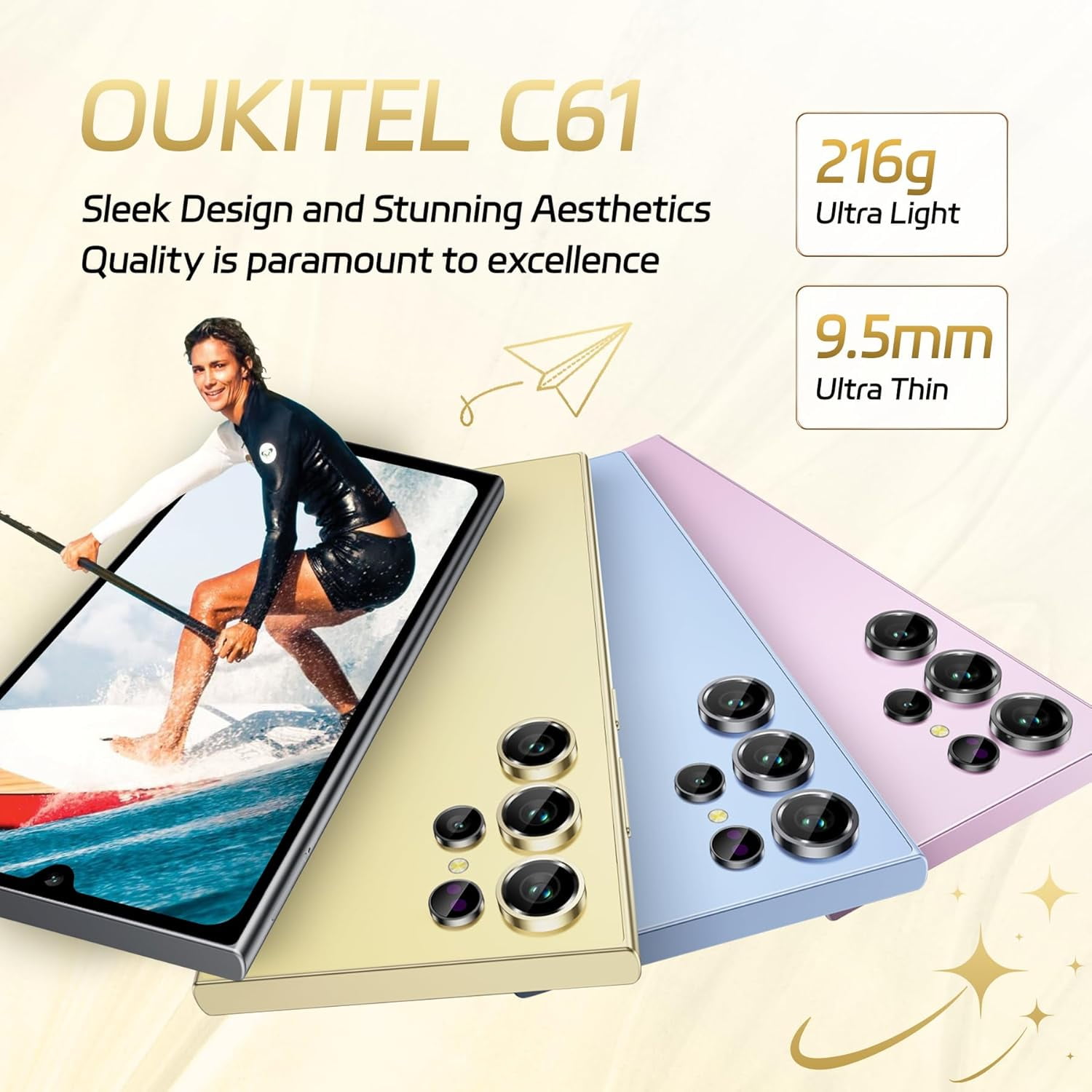 Oukitel C61 | 6.88″ HD+ | 16GB RAM + 128GB ROM | 5150mAh Battery