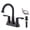 TYPE 2, variant on [ US IN STOCK] Brushed Nickel 4 Inch 2 Handle Centerset Lead-Free Bathroom Sink Faucet, with Copper Pop Up Drain and 2 Water Supply Lines