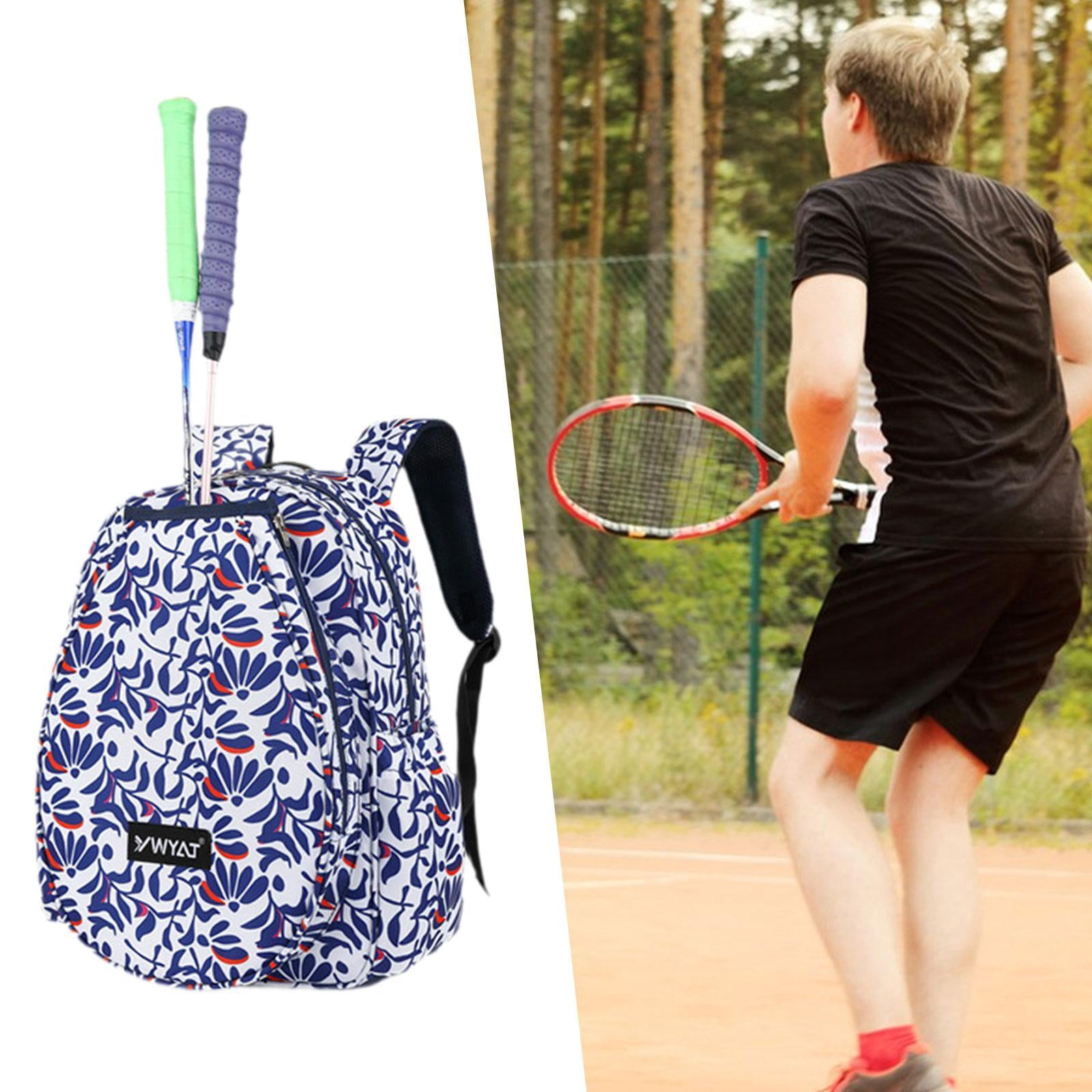Baoblaze Tennis Backpack Sport Bag Tennis Bag for Tennis Racket Squash Racquet White