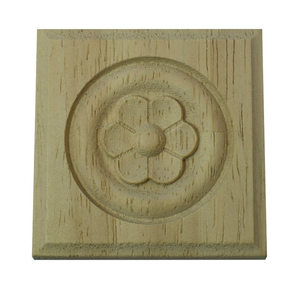 Retro floral madera tallada calcomanía apliques apliques marco muebles pared madera estatuillas decorativas artesanía decoración del hogar