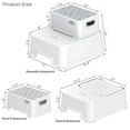 thumbnail image 4 of BlueSnail Anti-Slip Sturdy Toddler Two Step Stool for Unisex Kids and Toilet Potty Training (White), 4 of 12