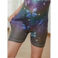 thumbnail image 6 of Leotards for Girls Gymnastics with Shorts Colorful Butterfly Shiny Diamond Kids Biketard, 6 of 6