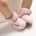 thumbnail image 2 of Baby Newborn Crib Cozy Fleece Winter Booties Non Skid Soft Sole Shoes, 2 of 6