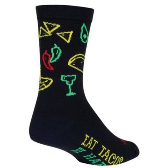 Sock Guy 272127 6 in. Tacolife Crew Socks, Large to Extra Large