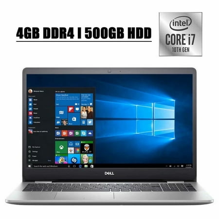 2020 Newest Dell Inspiron 15 5000 5593 Business Laptop Computer I 15.6'' Full HD Touchscreen I 10th Gen Intel Quad-Core i7-10510U I 4GB DDR4 500GB HDD I MaxxAudio Pro Backlit Keyboard WIFI Win (Best Dell Laptop For Small Business)