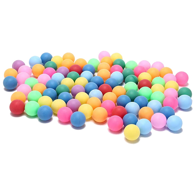 150 PING PONG BALLS ASSORTED COLORS 40MM 