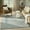 Blue, variant on Nourison Wool Haven 3'9" x 5'9" Ivory Modern Indoor Rug