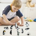 thumbnail image 5 of Fridja Realistic Arctic Penguin Figurines Toy Playset Winter Habitat Adventure Toys Early Educational Toys Cake Decoration Christmas Birthday Party Supplies Decorative Accessory 11PCS, 5 of 9