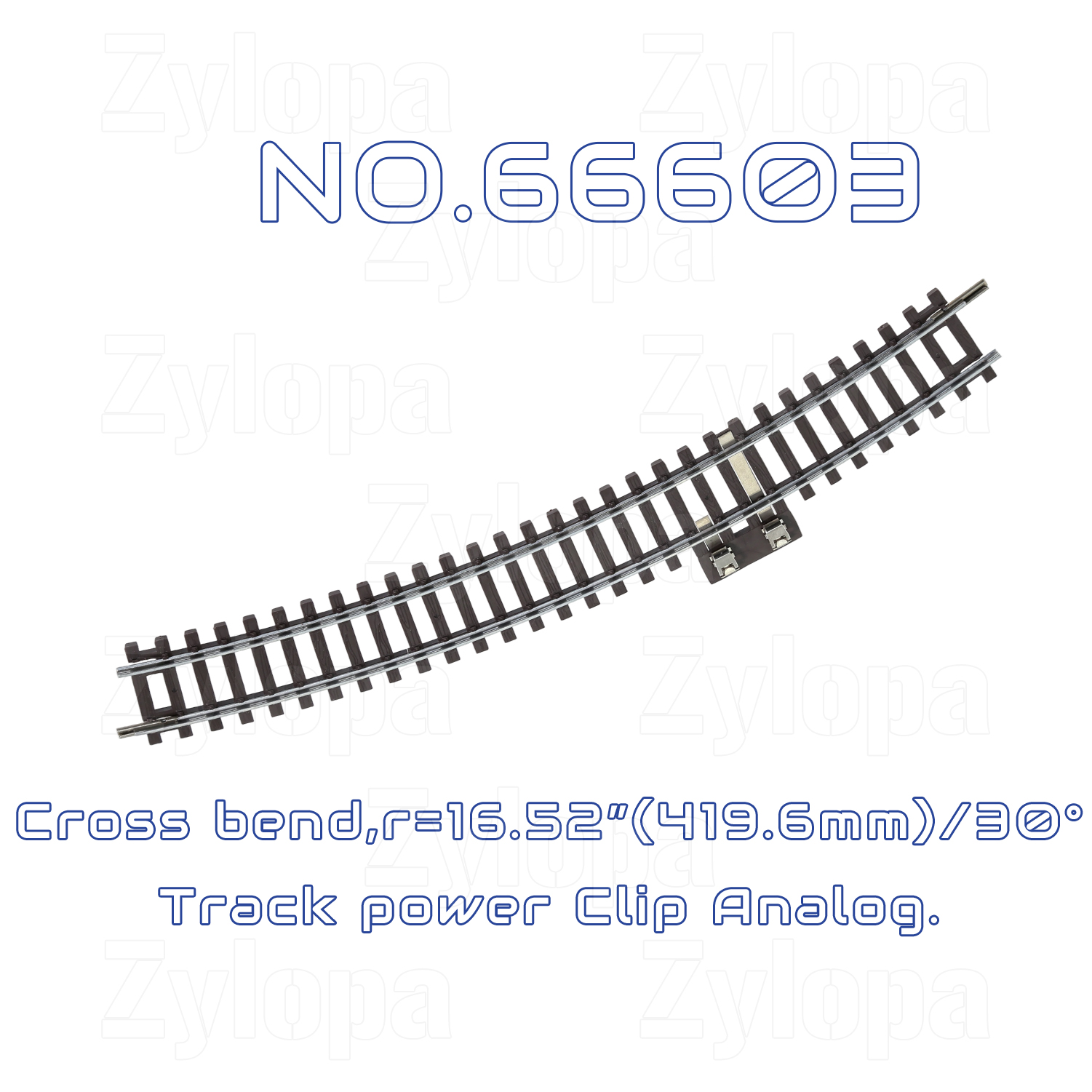 Zylopa HO Scale Nickel Silver Track with Wood Ties – Set of 4 Realistic Model Railroad Tracks-R3-1 66603