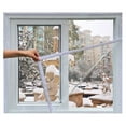 Easy to Open Transparent Window Insulation Kit with Heat and Cold