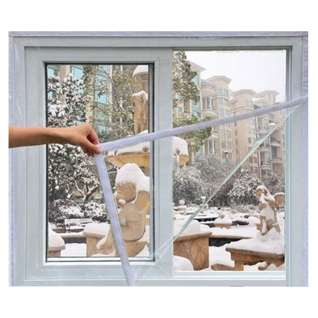 

Shrink Window Insulation Kit Transparent Easy to Open Plastic Window Wrap for Bedroom Living Room Windows 160*160cm