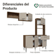 thumbnail image 4 of Cocina Integral Completa Modular Madesa Aura 196cm MC 03, 4 of 6