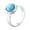Silver-Blue, variant on Gemstone Rings for Women Men Round Band Vintage Stainless Steel Couples Everyday Wear Gift Personalized Statement Simple Jewelry Gold Plated Blue Size 9