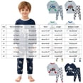 thumbnail image 3 of CAICJ98 Boys Pajamas Cotton Pjs Set Toddler Dinosaur 2 Piece Long Sleeve Sleepwear (6-7 Years,Dark Blue), 3 of 9