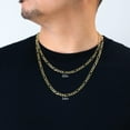 thumbnail image 3 of Nuragold 14K Real Yellow Gold Solid Figaro Link Chain Necklace 16"-30" (1.2mm-9.5mm) Italian Jewelry for Men & Women, 3 of 27