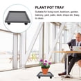 thumbnail image 3 of ibasenice Grey Movable Planter Tray Made of PP Resin, Versatile for Indoor and Outdoor Gardening, 1 Piece, 3 of 8