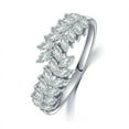 thumbnail image 1 of Gold Plated Adjustable Ring Simulated  CZ Ring for Young Girls Women, 1 of 6