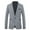 Grey, variant on Lu's Chic Men's Business Casual Suit Jacket Cozy Sport Coat Slim Fit Business Work Casual Blazer Jacket Black 38