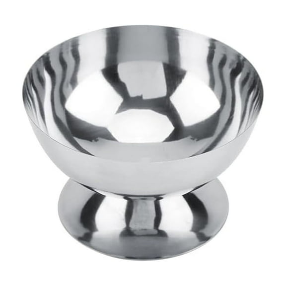 Stainless Steel Ice Cream Cup, Reusable Serving Dessert Bowls Cups Mini Round Footed Sauce Bowls Yogurt Snack Candy Cups Birthday Party Christmas Decoration