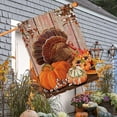 thumbnail image 3 of Vintage Thanksgiving Turkey Decorative House Flag Autumn Pumpkin Sunflower Yard Lawn Outside Decor Thanksgiving Party Harvest Fall Holiday Farmhouse Outdoor Home Decoration Double Sided 28x40 Inch, 3 of 5
