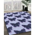 thumbnail image 2 of Ahgly Company Indoor Square Patterned Blue Angel Blue Area Rugs, 3' Square, 2 of 6
