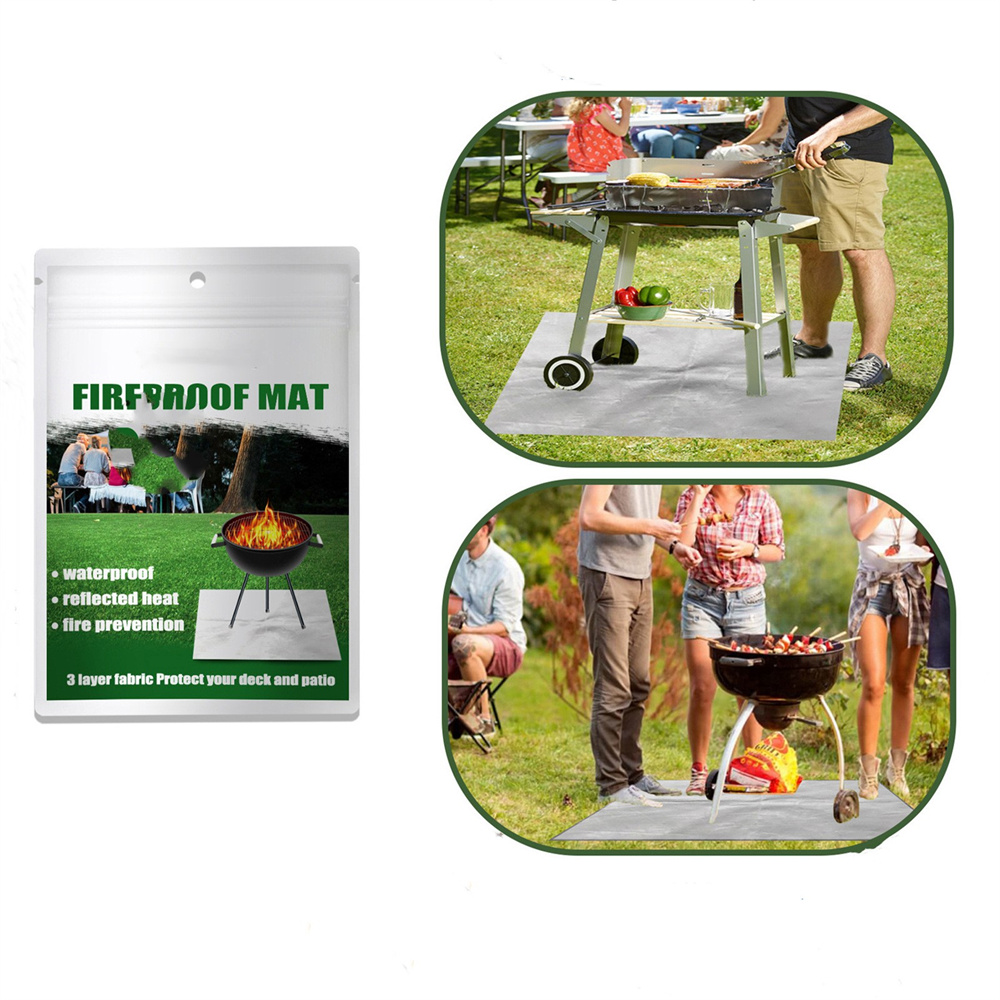 Under Grill Mat, BBQ Floor Mats, Deck Patio Protector Mat, Indoor