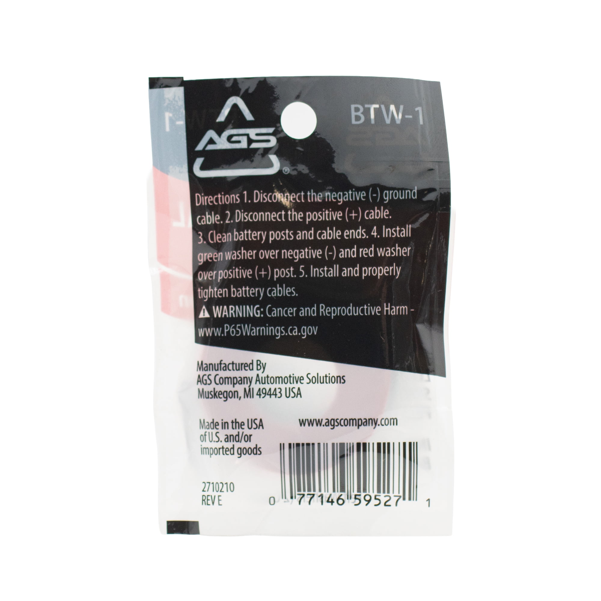 AGS Automotive Solutions Battery Terminal Washers 2 Count for Cars and Trucks