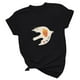 thumbnail image 4 of Camisetas sueltas de manga corta con estampado interesante para hombres y mujeres Fridja  bn3068, 4 of 4