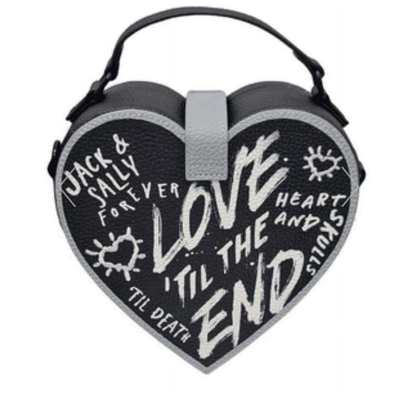 Jack and Sally hand painted Heart hotsell bag