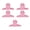 Pink-75MM, variant on 5Pcs Multipurpose Metal Document Clips Heavy Duty Steel Hinge Clip Paper Clamps For File Receipt Bills Photo Food Bag