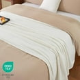 thumbnail image 6 of PHF Ultra Soft Waffle Weave Blanket Queen Size for Bed, Lightweight and Breathable Blanket, Perfect for Hot Sleepers, 90"x 90", Coconut White, 6 of 8