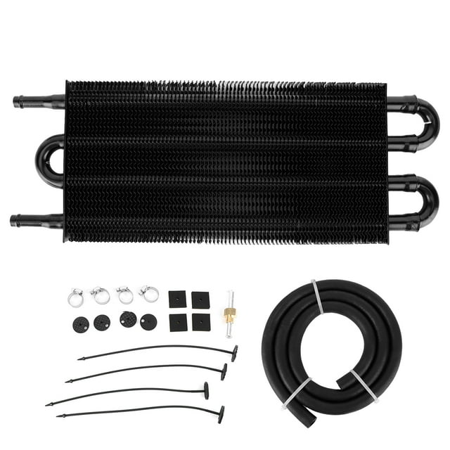 Oil Cooler, Pratical High-end 4Rows Oil Radiator, Universal Aluminum For Cool Down Engine Oil Transmission