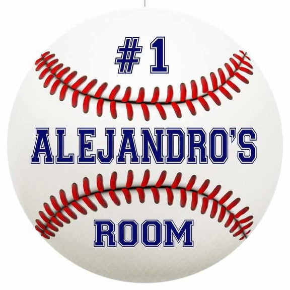 ALEJANDRO'S Bedroom 14" Round Metal Sign Boys Room Wall Decor Gift 100140030097