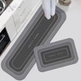 thumbnail image 1 of Alfombrilla de cocina moderna y sencilla con diseño de viento, resistente al agua y al aceite, para la entrada de la puerta, alfombrilla absorbente antideslizante y resistente a la suciedad, 1 of 5