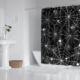 thumbnail image 2 of Halloween Spider Webs with Spiders Shower Curtain 72"x72" ,Bathroom Decorative Shower Curtains Set with 12 Hooks,Modern Waterproof Washable Shower Curtain, 2 of 6
