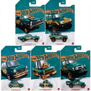 2024 Hot Wheels 56th Anniversary Pearl & Chrome E Case (5 Cars Set) HDH54-956E